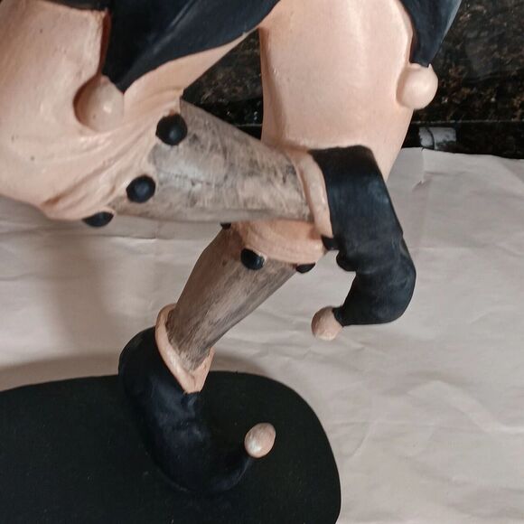 Vintage Joker Court Jester Figurine Composite Wood Statue Philippines - Picture 15 of 16